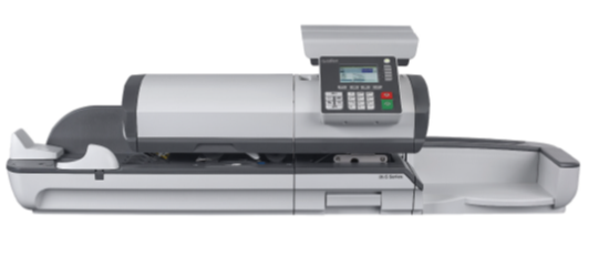 A machine that is sitting on a table with a white background