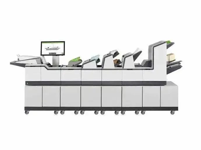 A large machine with a computer on top of it.