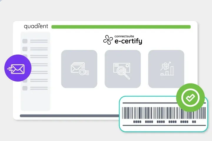 A screenshot of a website with a bar code next to it.