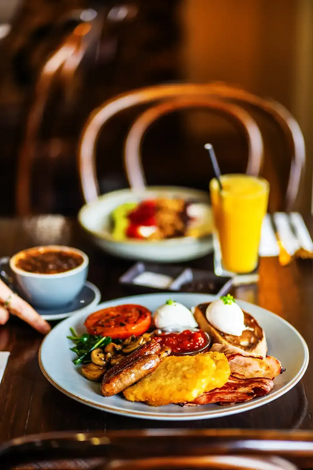 Example of a great breakfast in Ballarat at the Golden City Hotel