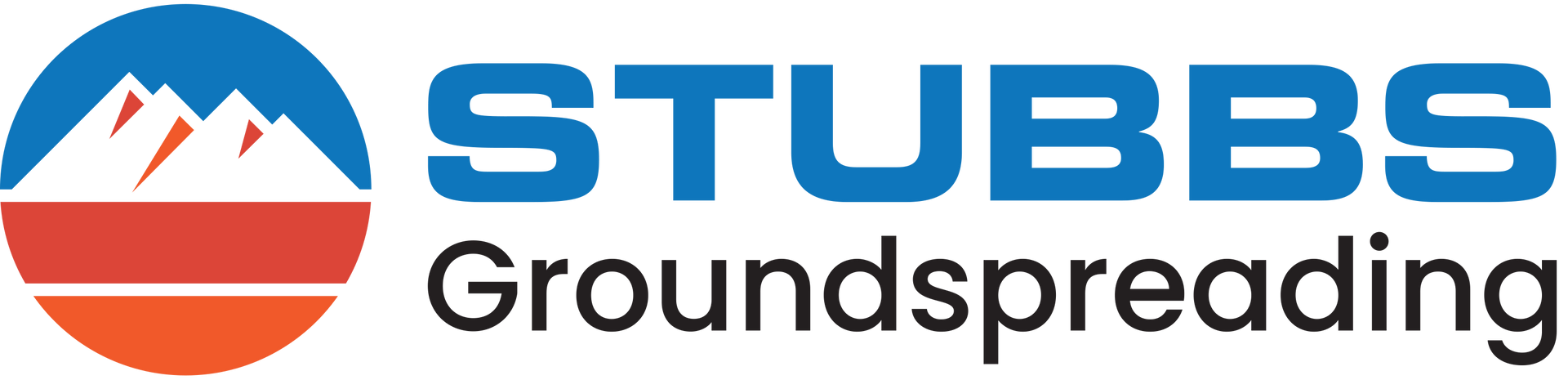 STUBBS logo in blue and white text