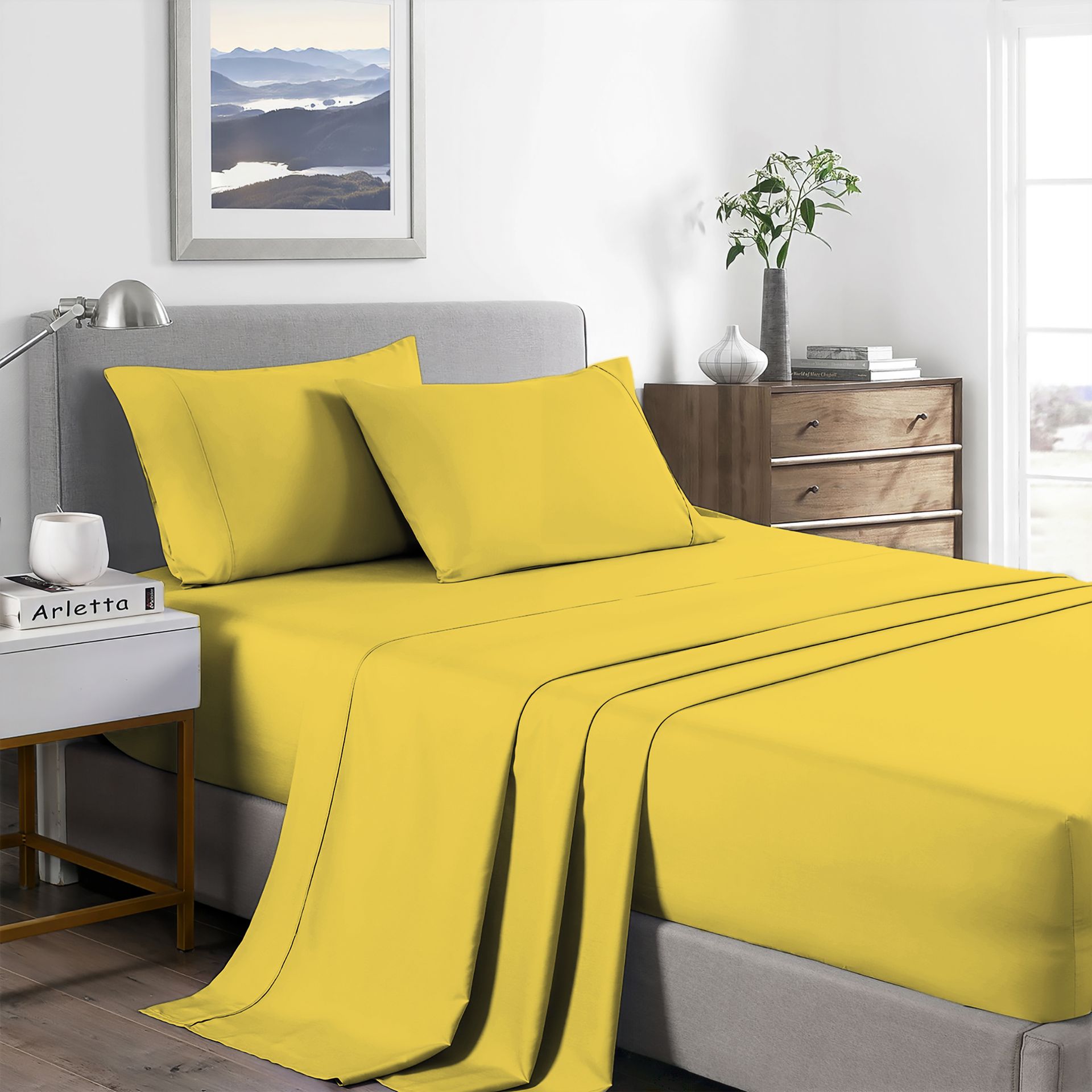 Juego de sábanas AMARILLO