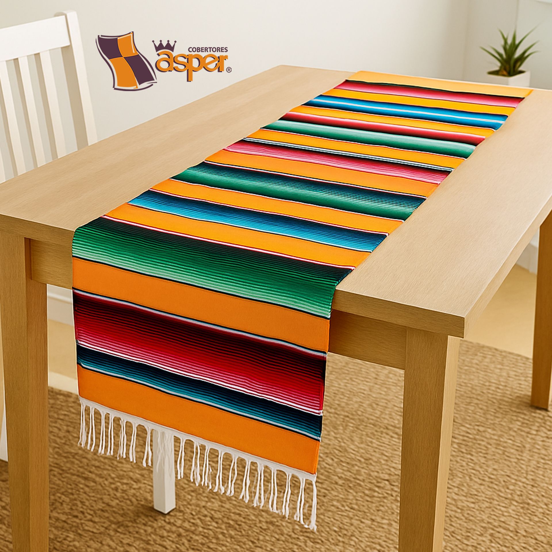 Sarape camino de mesa 30 x 250 cm