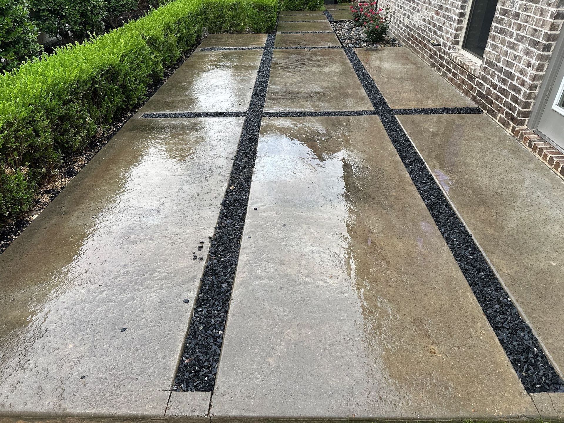 Pressure Washed Driveway