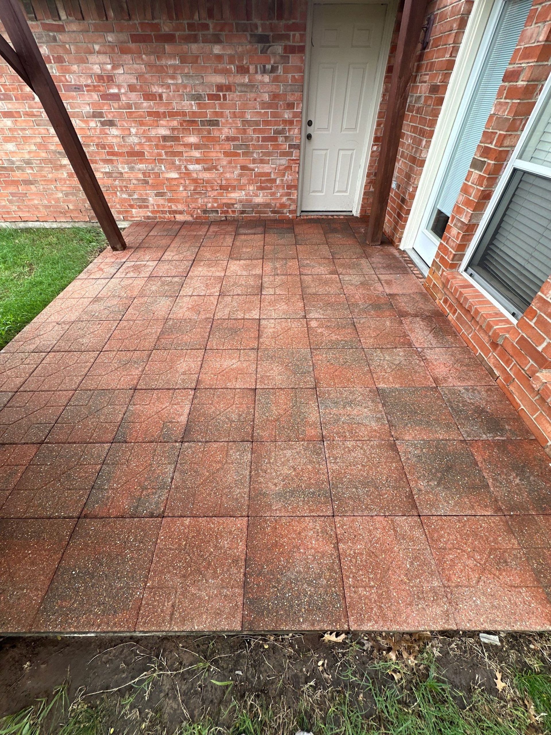 Pressure Washed Patio
