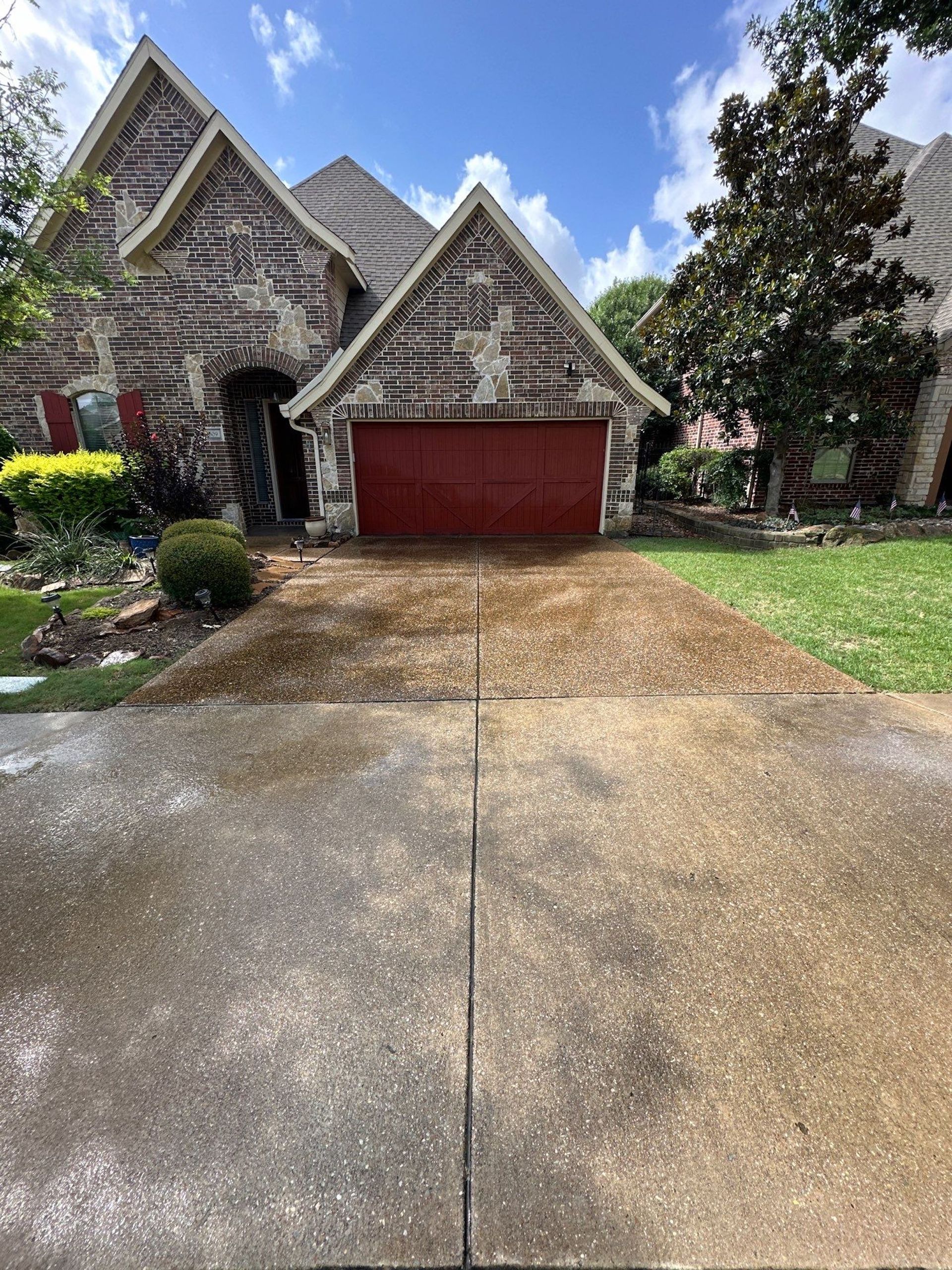 Pressure Washed Driveway