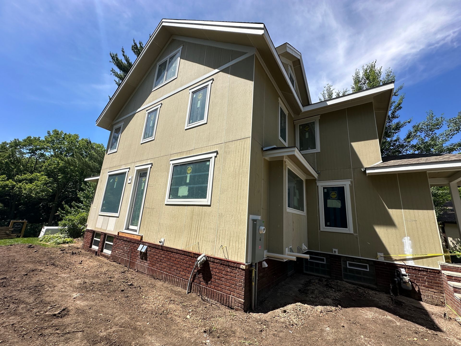 During: new patio door installed during home remodel