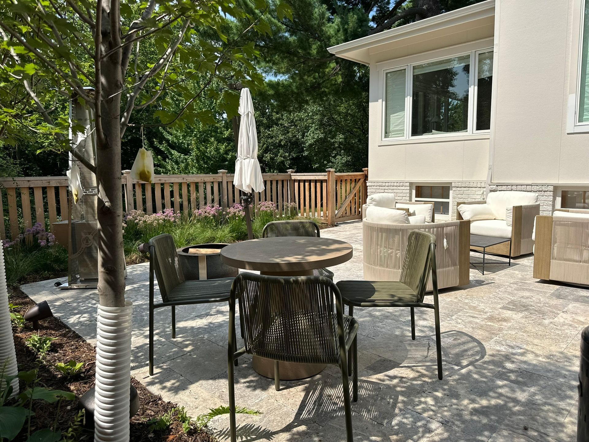 After: perfect outdoor living space for this small yard in Minneapolis  