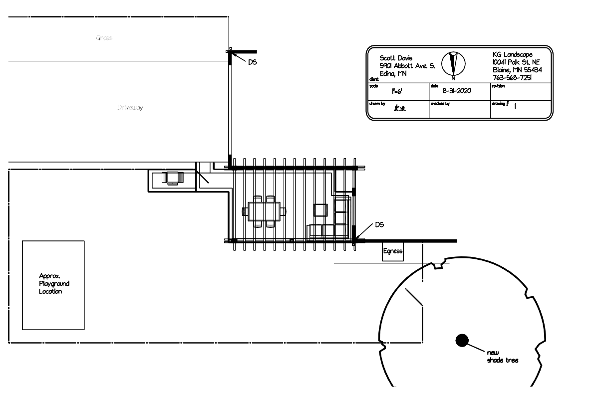 Concept design edina patio with pergola #10