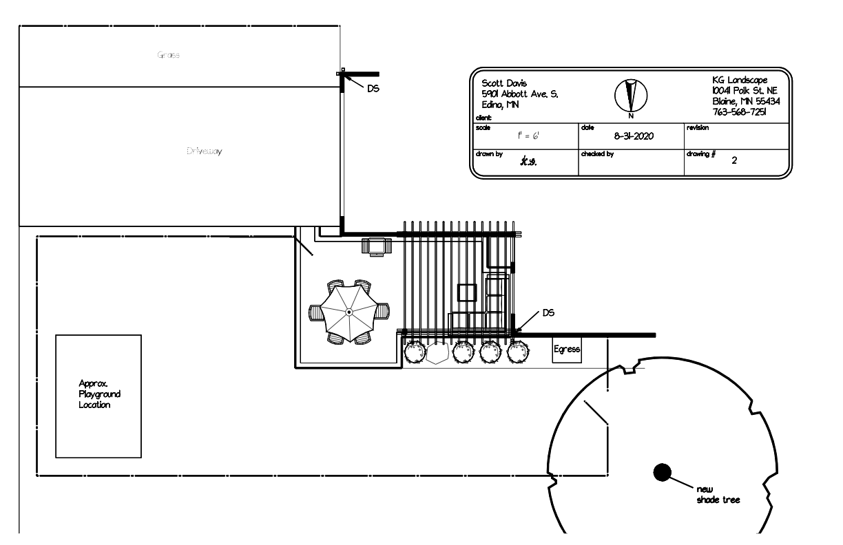 Concept design edina patio #9