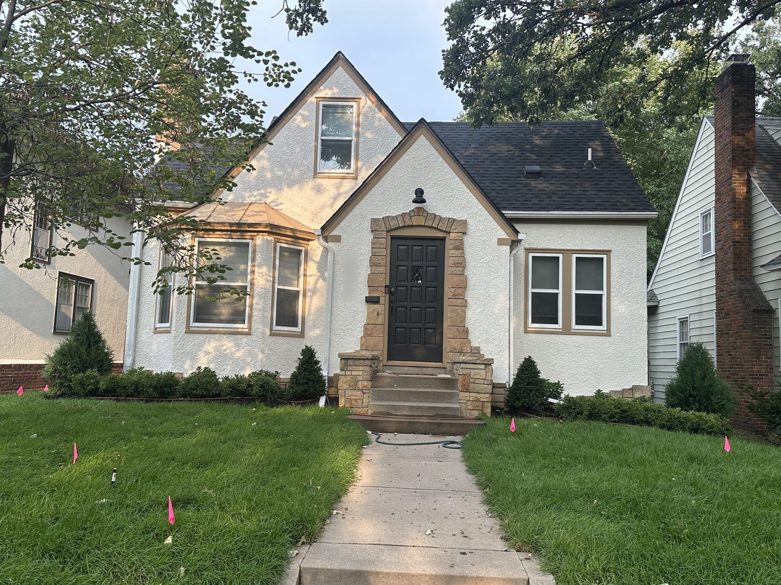 Finished sod lawn in front of a Minneapolis home