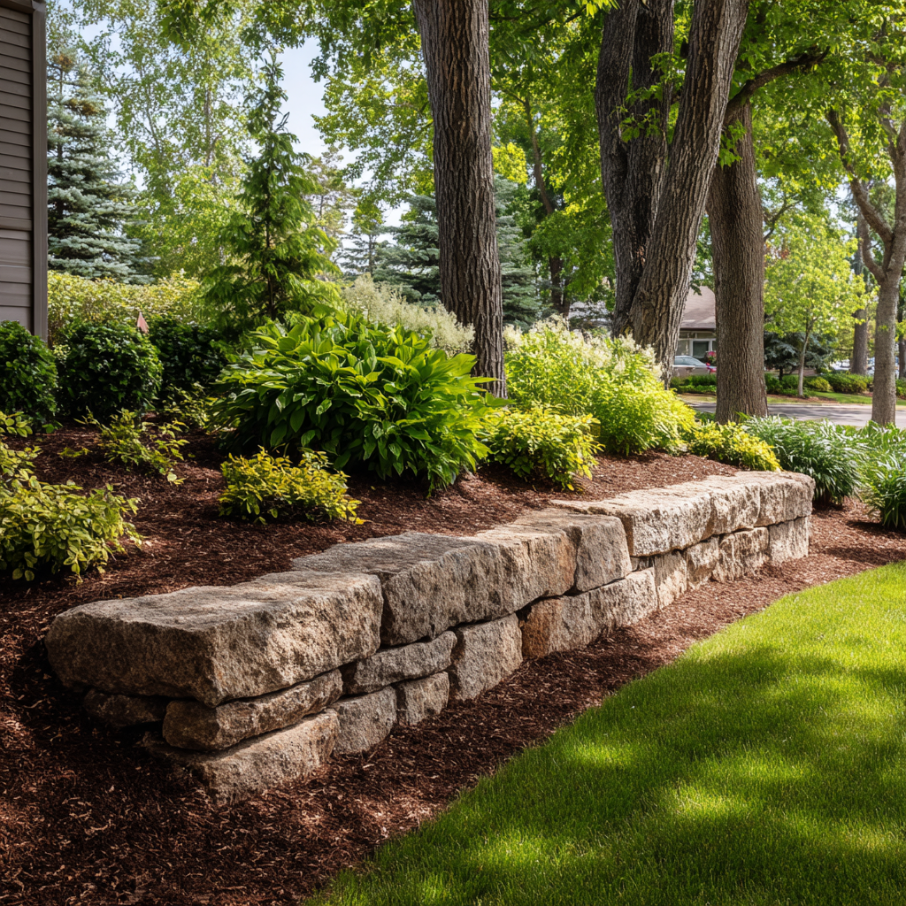 patio with steps