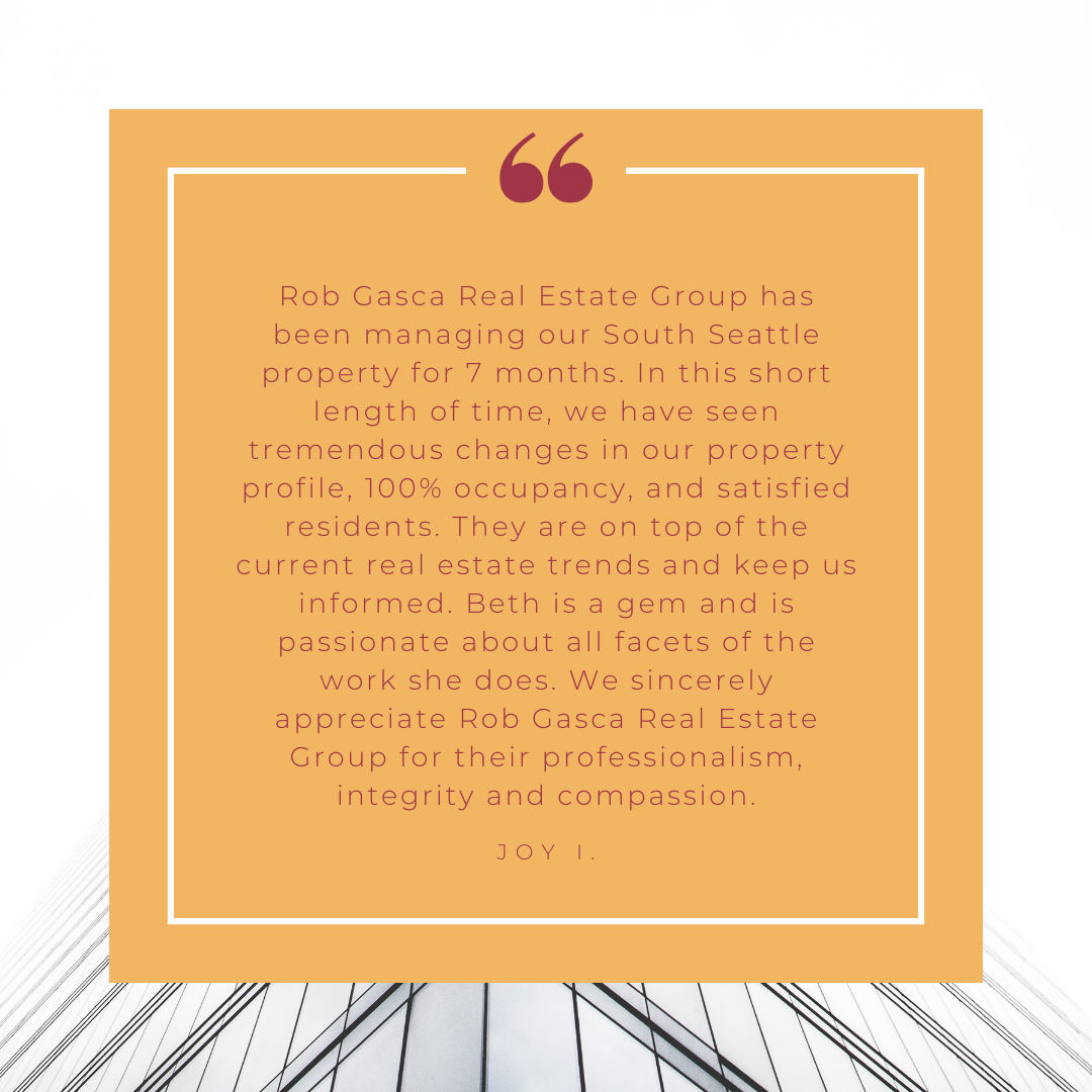 Client testimonial for Rob Gasca Real Estate