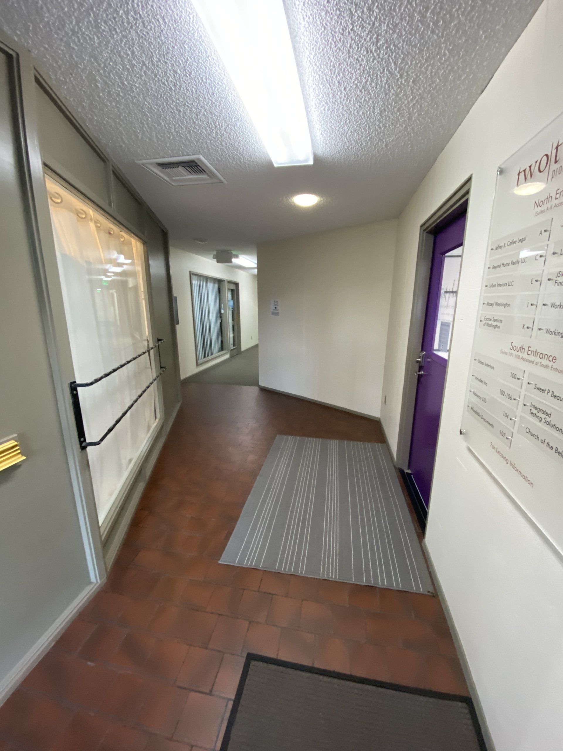 Hallway of 212 Wells Office Building in Renton WA