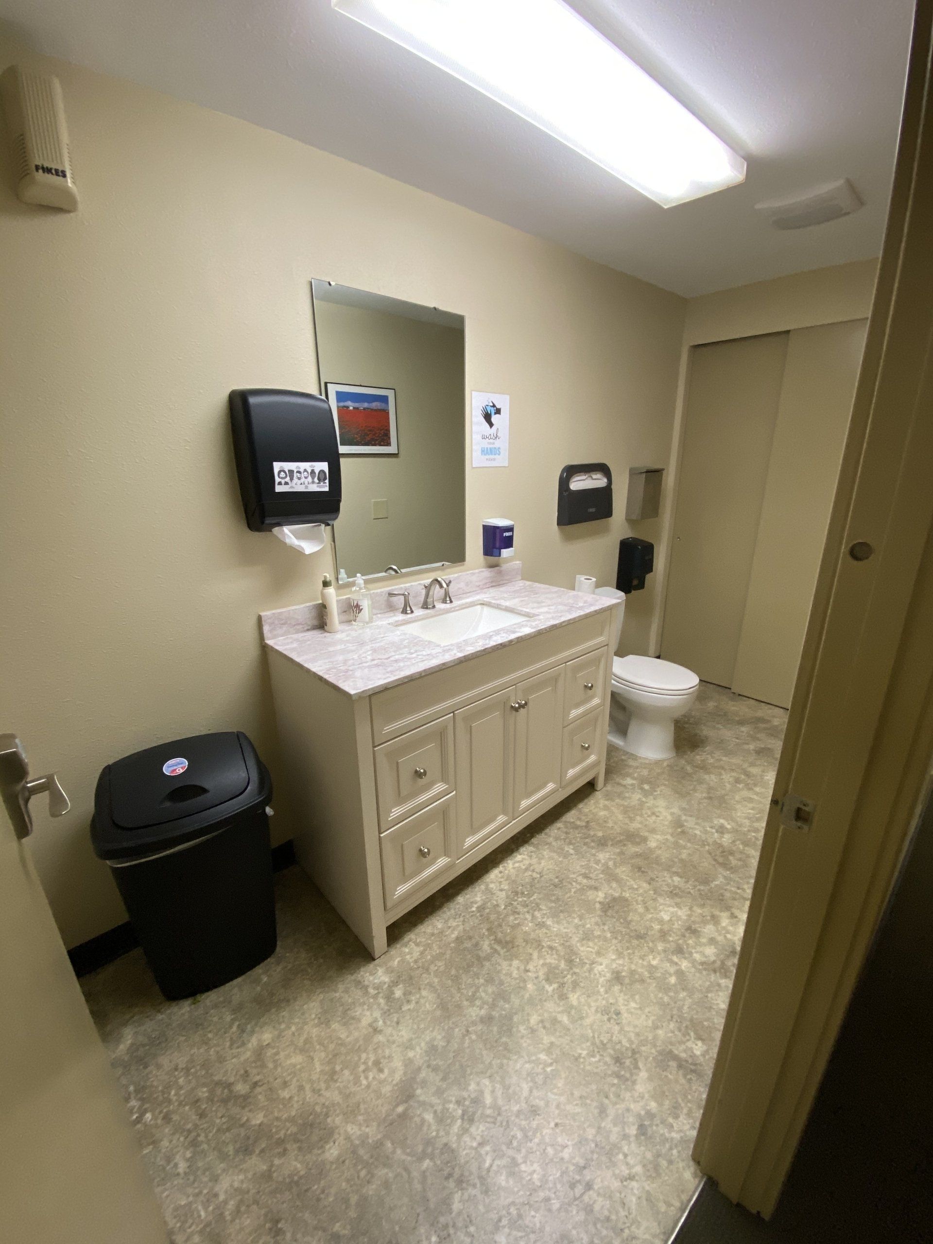 bathroom at 212 Wells Office Building in Renton WA