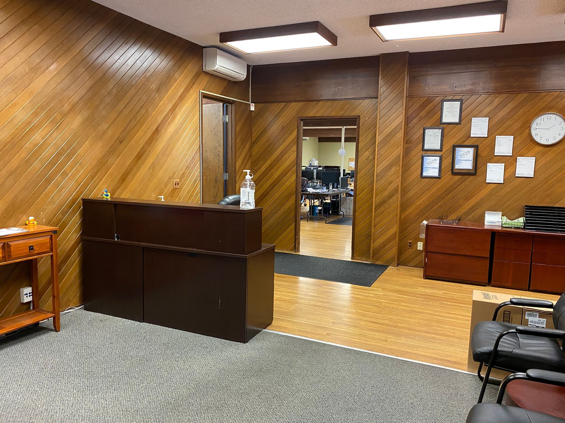 Interior reception area of 2222 W Elmore building