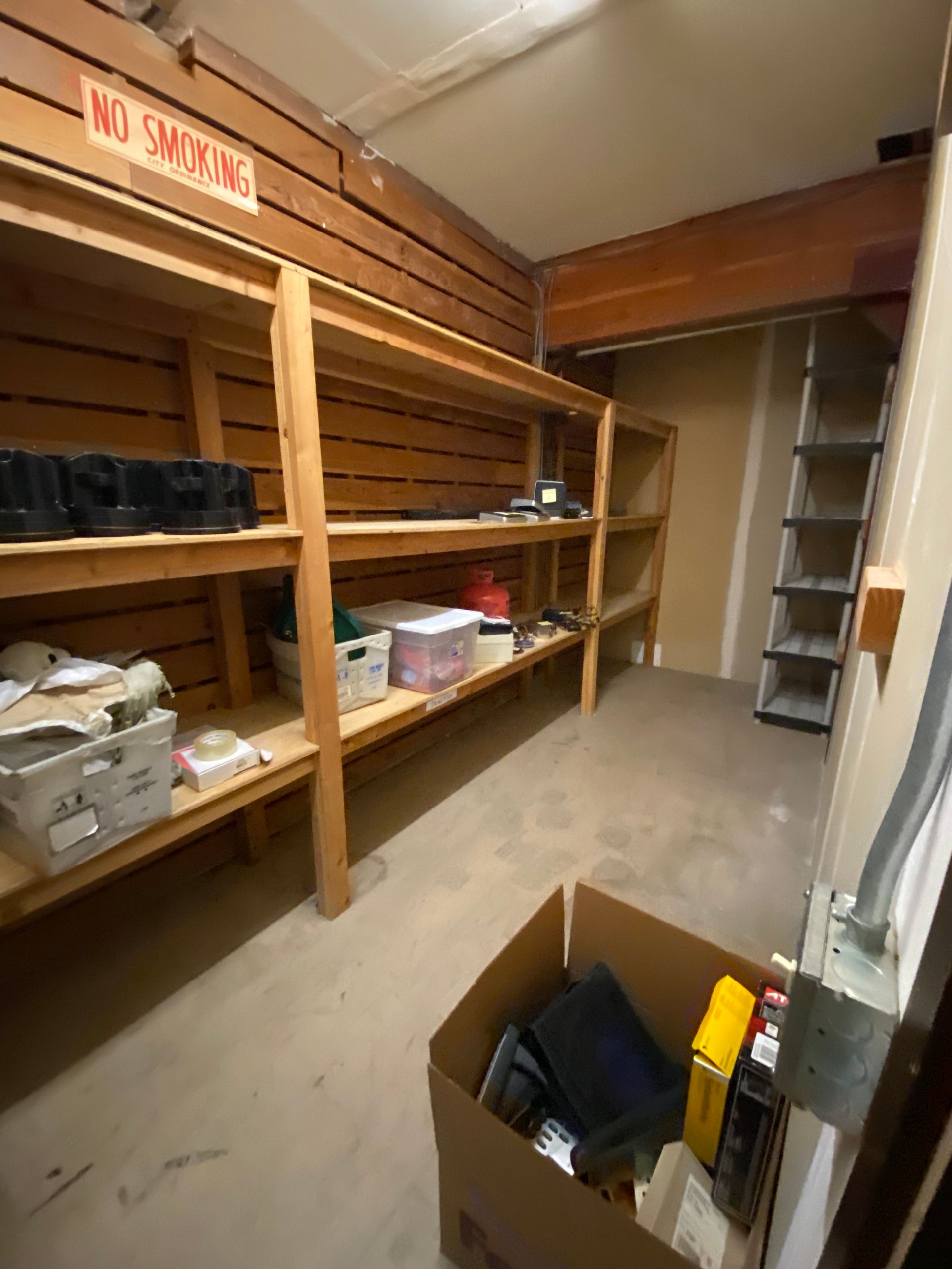 Interior storage area of 2222 W Elmore building