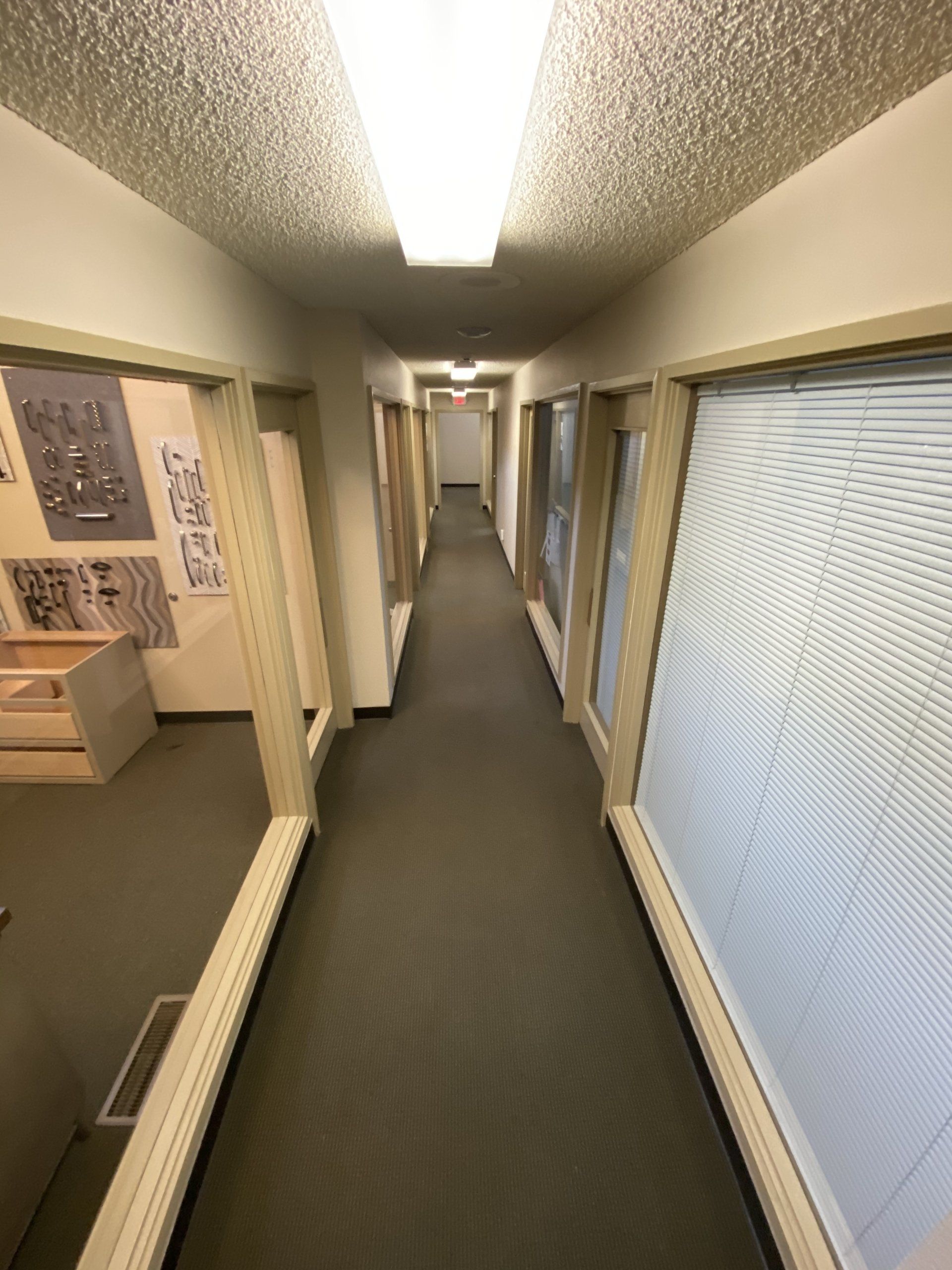 Hallway and window at 212 Wells Office Building in Renton WA