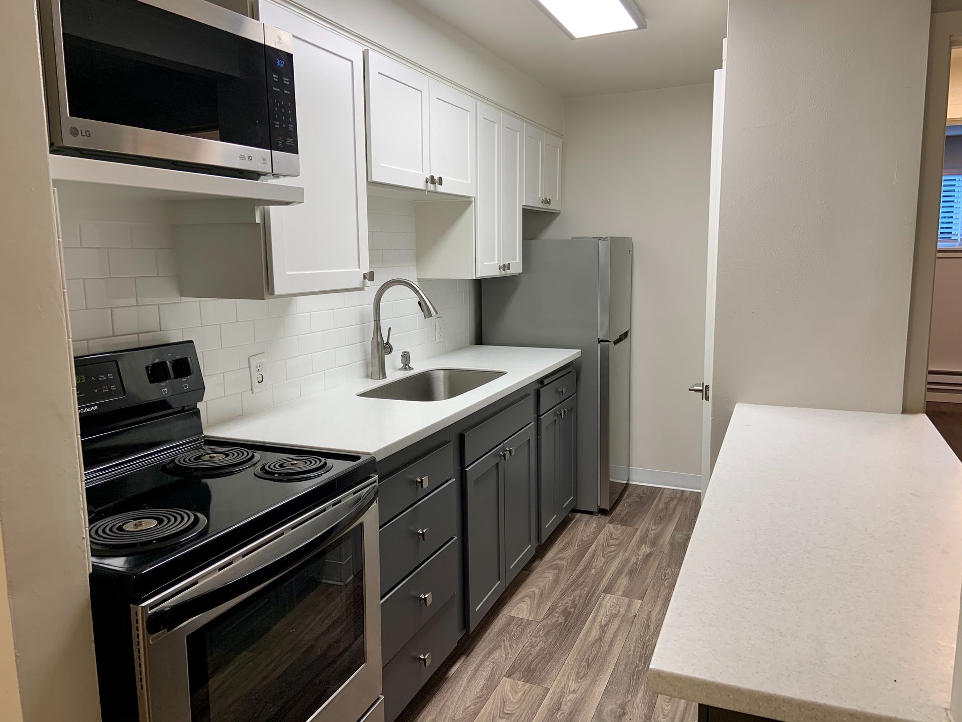 The Katie Apartments interior- kitchen space