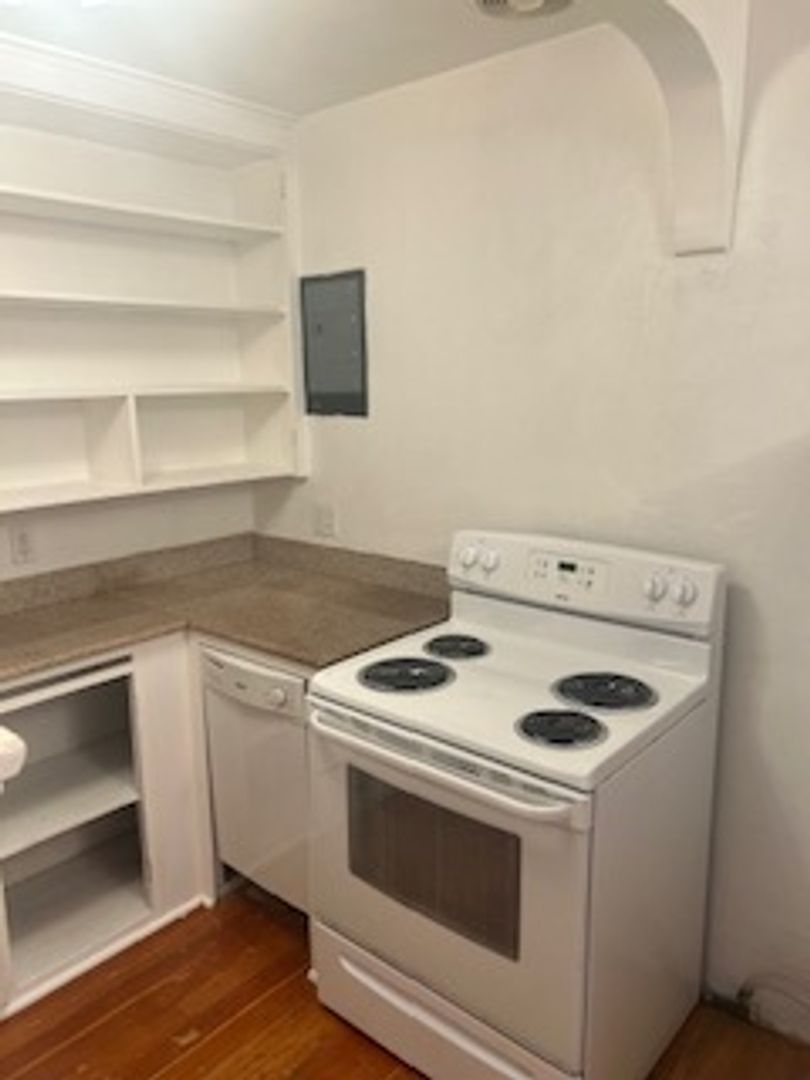 Bathroom of a unit at the Frederick's Apartments in Seattle, WA