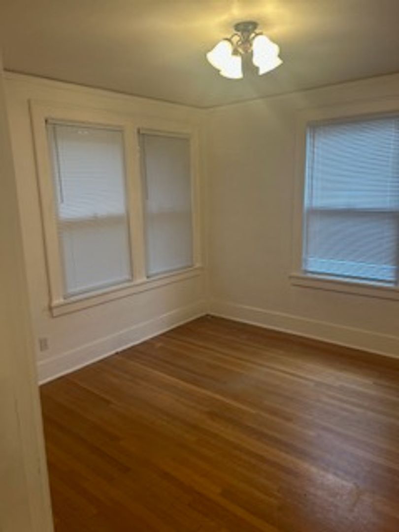 Bedroom of a unit at the Frederick's Apartments in Seattle, WA