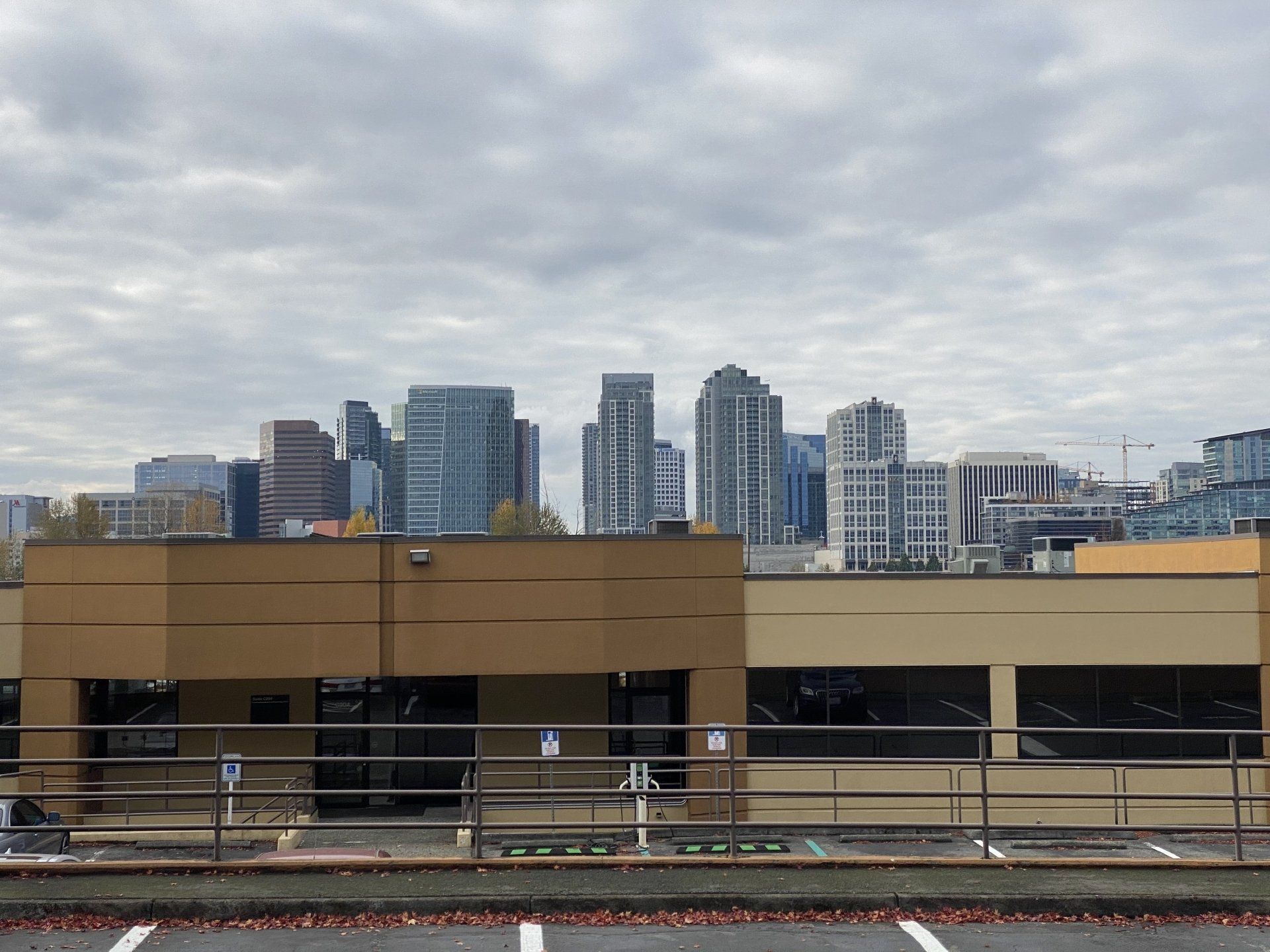 Rooftop view of Bellevue WA