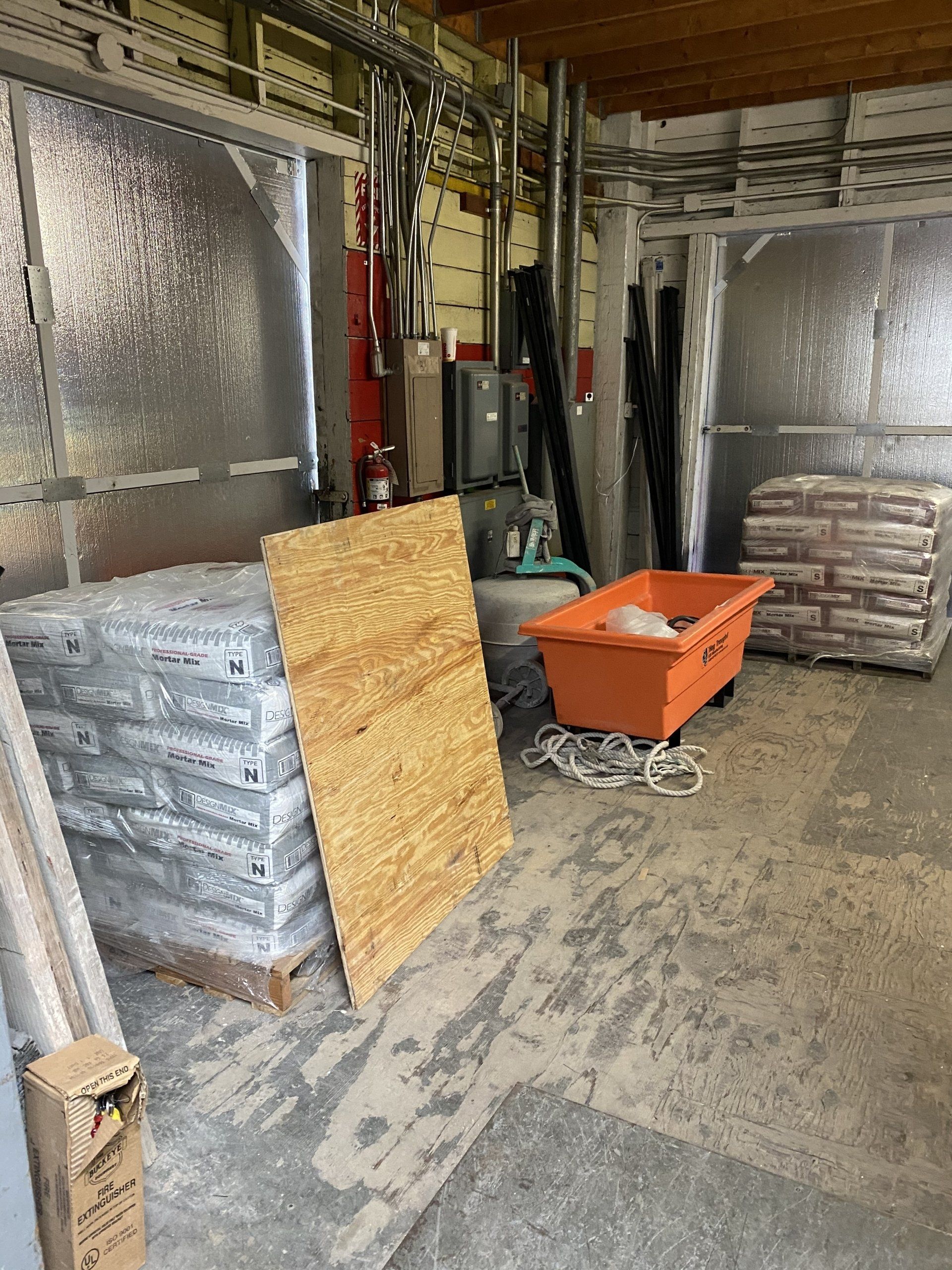 Rife masonry building interior