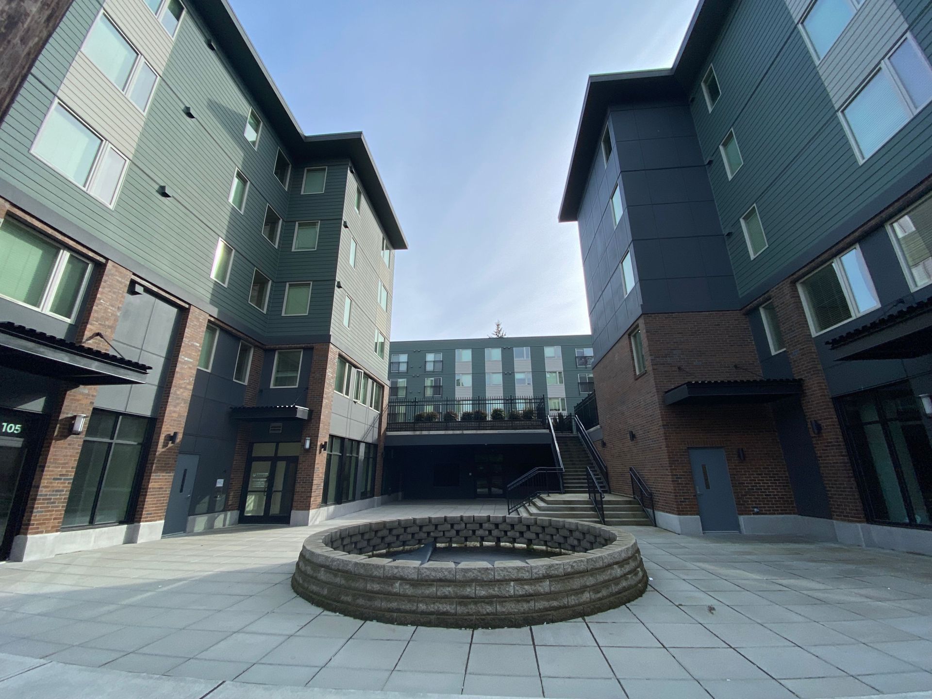 Exterior of Triton Court mixed-use building in Edmonds WA