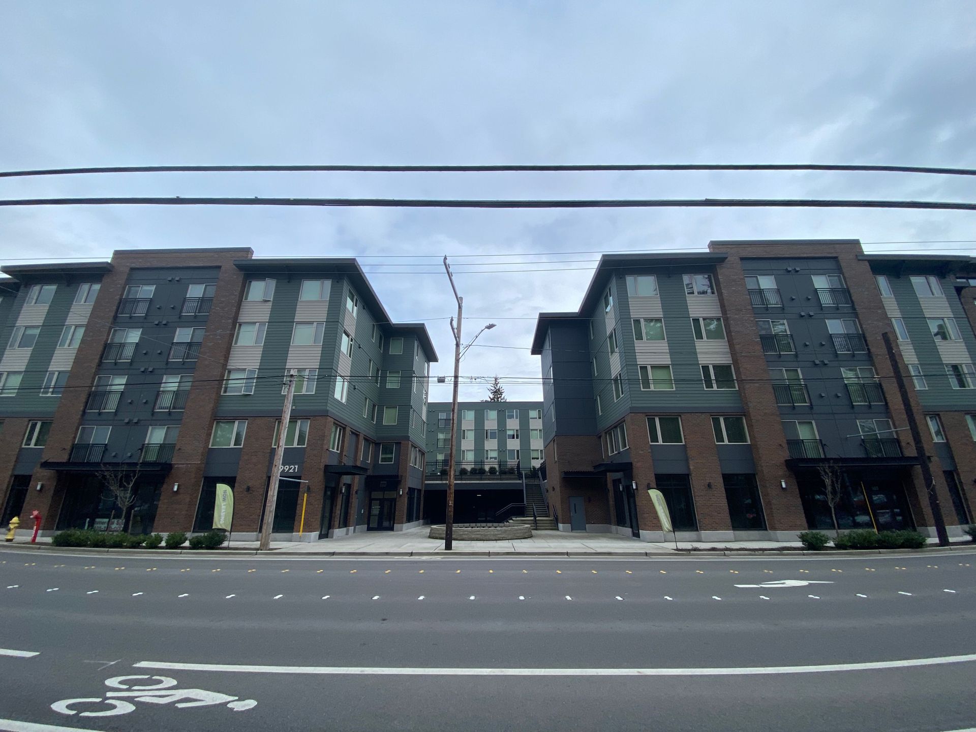 Exterior of Triton Court mixed-use building in Edmonds WA