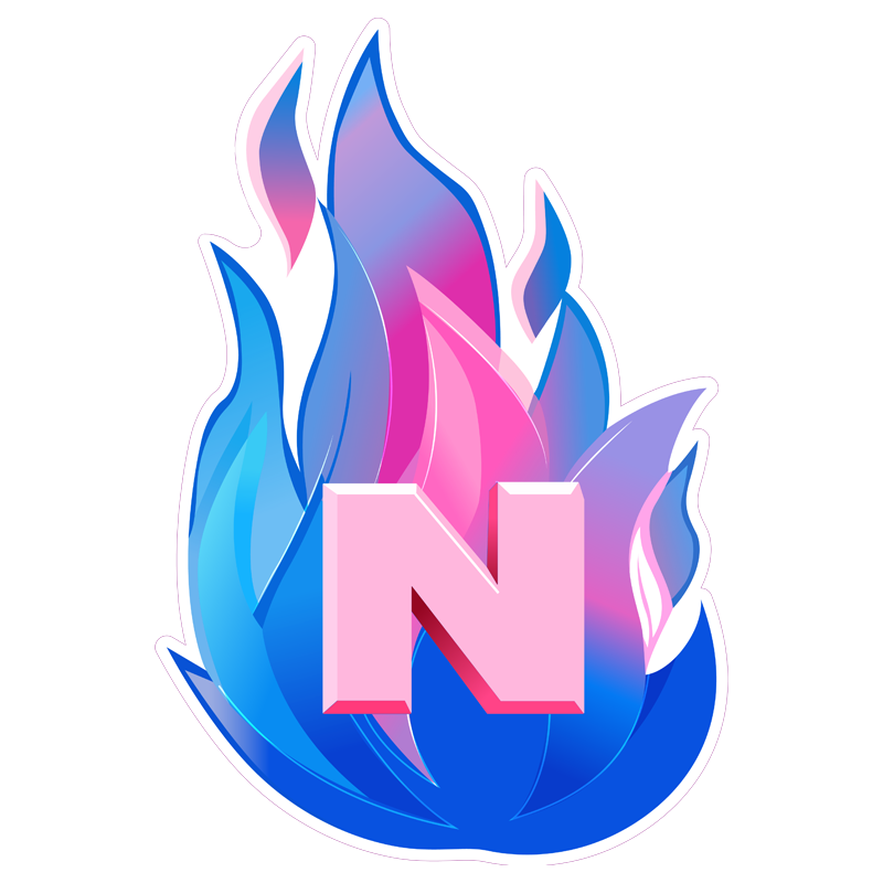 NOVA Gas Works — Gas Line and Fireplace Services, Falls Church VA NOVA Gas Works — Gas Line and Fireplace Services, Falls Church VA Pink and Blue Logo