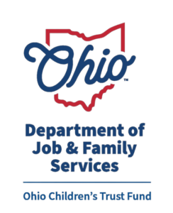 Logo of Ohio Department of Job & Family Services: Ohio outline with