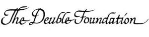 The Double Foundation in elegant cursive script.