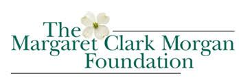The Margaret Clark Morgan Foundation logo with a white flower and text.