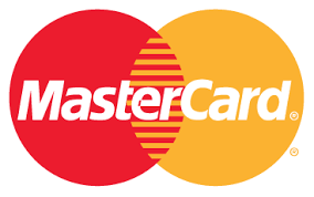 Mastercard logo: overlapping red and yellow circles, the word 