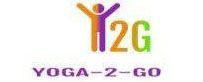 Logo: Person with arms up, purple to orange, with