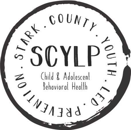 Logo for Stark County Youth-Led Prevention (SCYLP): circular, text includes