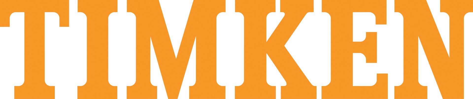 Timken brand name in orange with white outline.