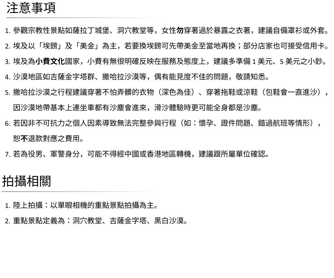 注意事項 2025 埃及