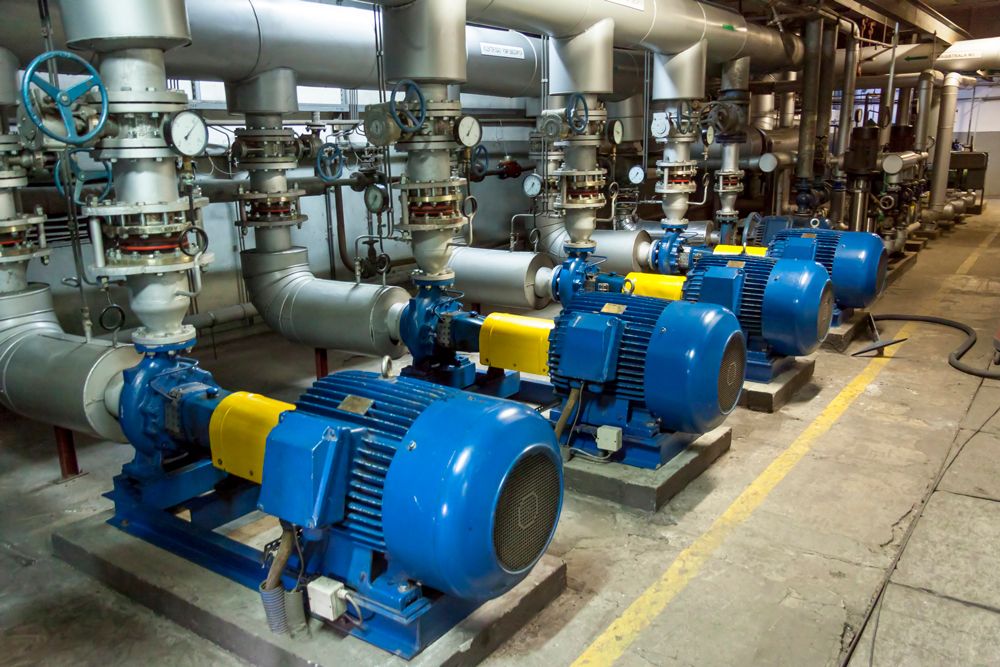 Blue Industrial Pump — Woolgoolga, NSW — RT Welding Services Pty Ltd