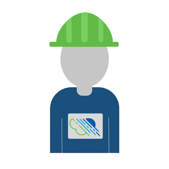 icon of a man in a hard hat for onsite monitoring