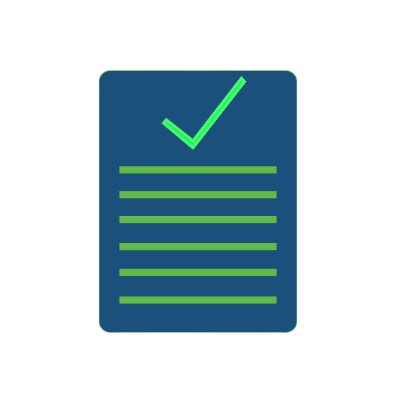 icon of a checklist for compliance