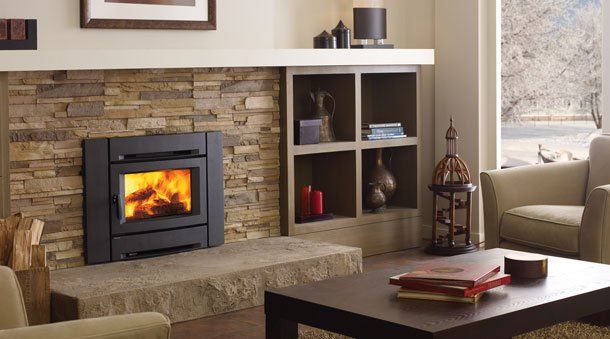 House with nice small wood insert — Freehold, NJ — Fireside Pros