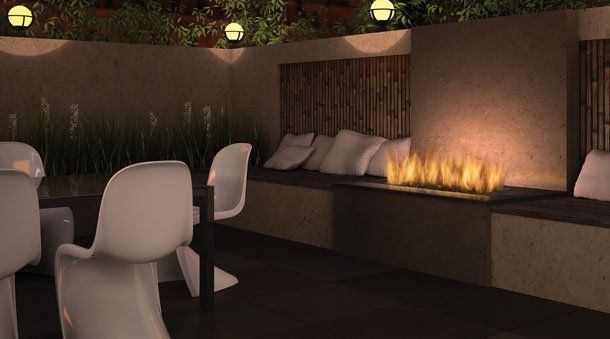 Nice fancy outdoor fireplace — Freehold, NJ — Fireside Pros