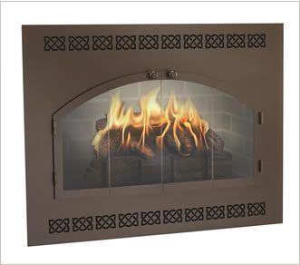 Large intricate glass door — Freehold, NJ — Fireside Pros