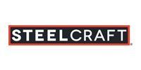 STEELCRAFT logo in white text on a dark background with a red border