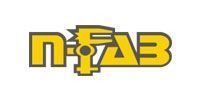 Yellow and gray stylized P!AB logo on a white background