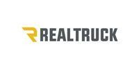 RealTruck logo with a stylized yellow “R” and dark gray text on a white background