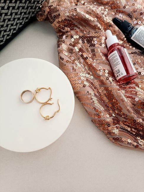 Golden serum in soft light