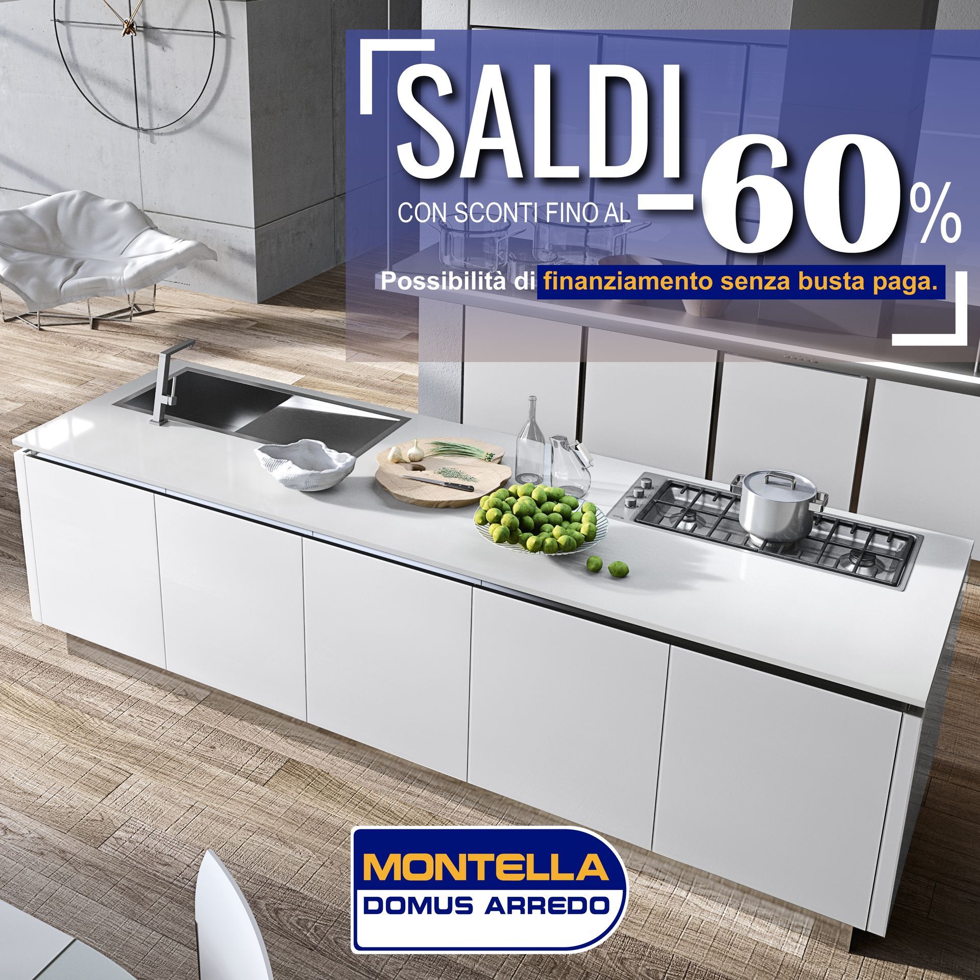 Moderna cucina bianca in offerta: 