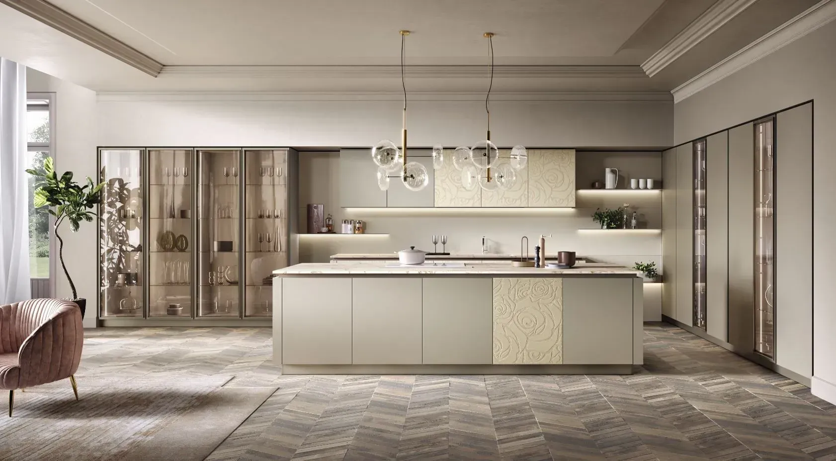 Progettazione cucina parallela Montella Domus Pontecagnano, Salerno